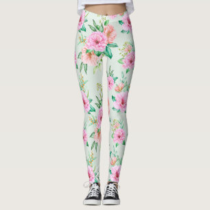 Blumenmuster Leggings