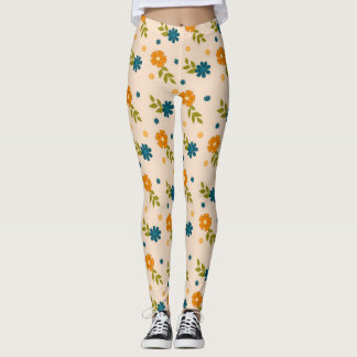 Blumenmuster Leggings
