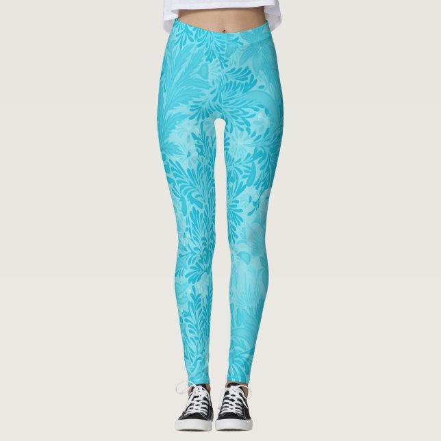 Blumenmuster-Leggings Leggings (Vorderseite)