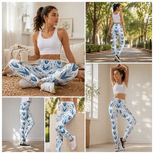 Blumenmuster-Leggings Leggings