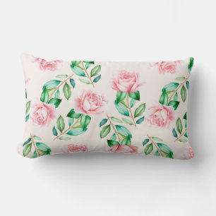 Blumenmuster Lendenkissen