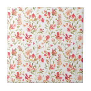 Blumenmuster Löwenmäulchen Blumen Fliese