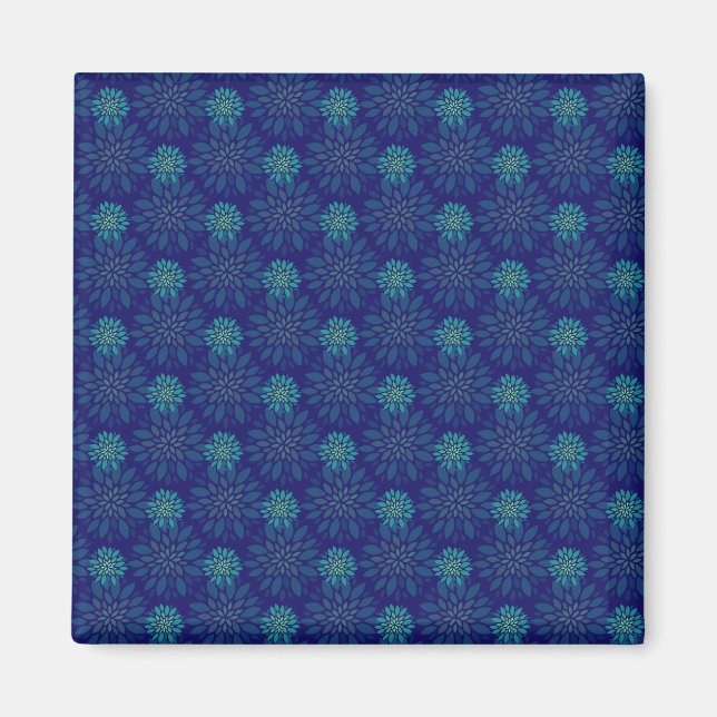 Blumenmuster Magnet (Vorne)