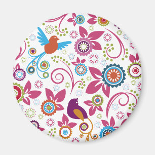 Blumenmuster Magnet