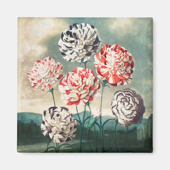 Blumenmuster Magnet (Vorne)