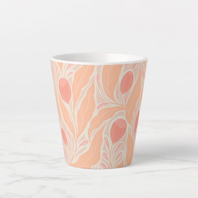 Blumenmuster Milchtasse (Vorderseite)