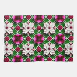 Blumenmuster mit bunten Blume Geschirrtuch