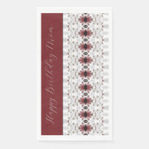 Blumenmuster mit Burgund