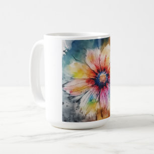 Blumenmuster mit einem Hauch von Romantik Kaffeetasse