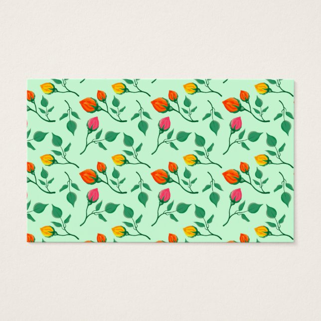 Blumenmuster mit farbigen Blume der Rose (Vorderseite)