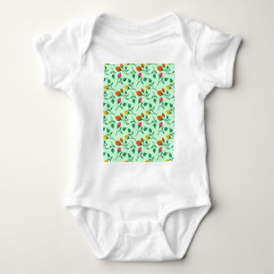 Blumenmuster mit farbigen Blume der Rose Baby Strampler