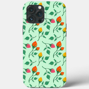Blumenmuster mit farbigen Blume der Rose Case-Mate iPhone Hülle