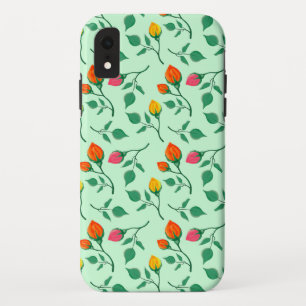 Blumenmuster mit farbigen Blume der Rose Case-Mate iPhone Hülle