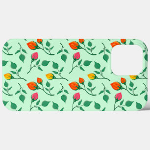 Blumenmuster mit farbigen Blume der Rose Case-Mate iPhone Hülle