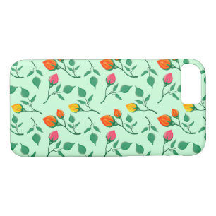 Blumenmuster mit farbigen Blume der Rose Case-Mate iPhone Hülle