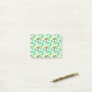 Blumenmuster mit farbigen Blume der Rose Post-it Klebezettel