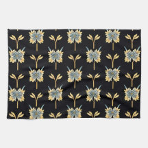 Blumenmuster mit gelben Blumen