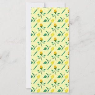 Blumenmuster mit gelben Rosen-und Tulpenfarben-Blu