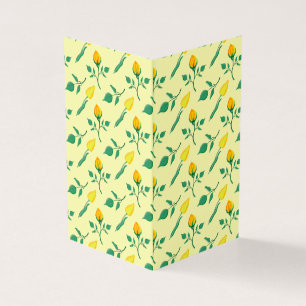 Blumenmuster mit gelben Rosen-und Tulpenfarben-Blu