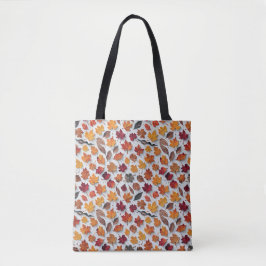 Blumenmuster mit gestürzten Blätter 4 - Totbeutel Tasche