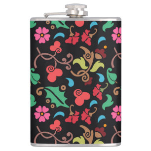 Blumenmuster mit glattem Hintergrund-45673 Flachmann
