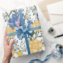 Blumenmuster mit großen Blume Bluebell May Lily