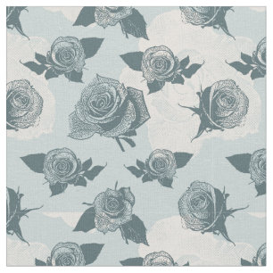 Blumenmuster mit Rose Stoff