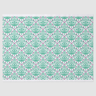 Blumenmuster mit Verzweigungen - Geschenkpapier - Seidenpapier