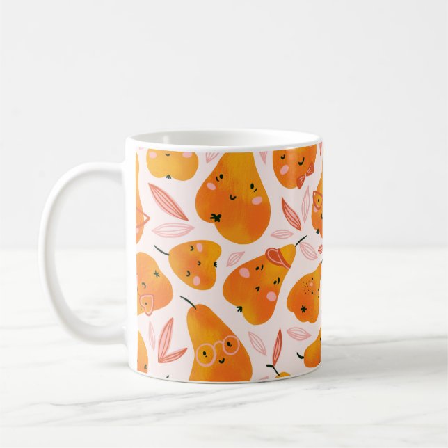 Blumenmuster mit weißen Orchideen, abgeschieden au Kaffeetasse (Links)