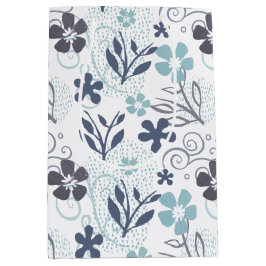 Blumenmuster Mittlere Geschenktüte