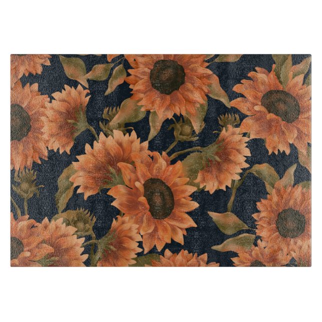 Blumenmuster-Mode-Dekorative tropisch Schneidebrett (Vorderseite)