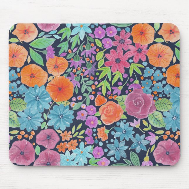 Blumenmuster Mousepad (Vorne)