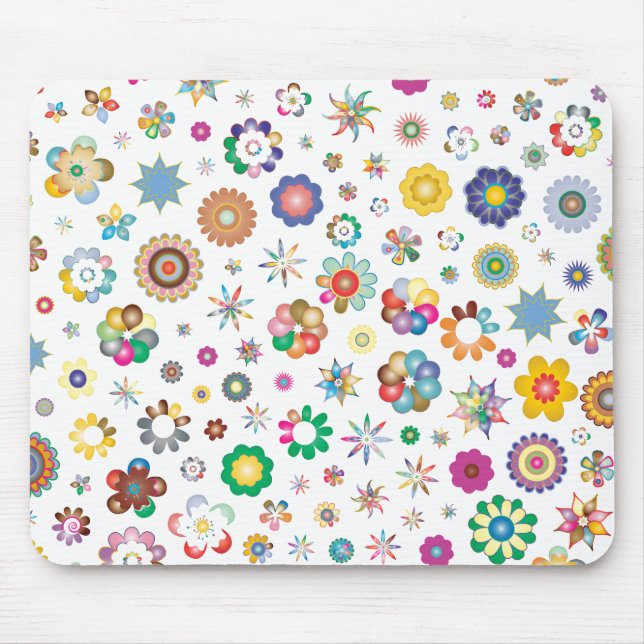 Blumenmuster Mousepad (Vorne)