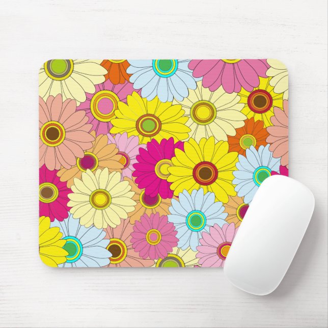 Blumenmuster Mousepad (Mit Mouse)