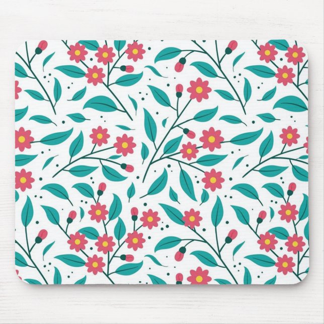 Blumenmuster Mousepad (Vorne)