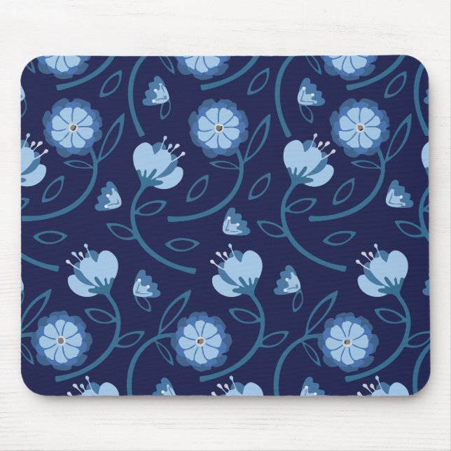 Blumenmuster Mousepad (Vorne)