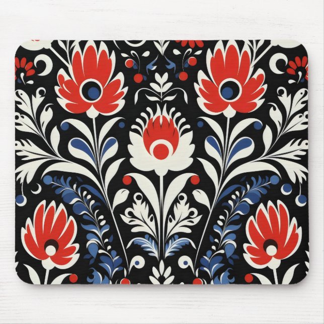 Blumenmuster Mousepad (Vorne)