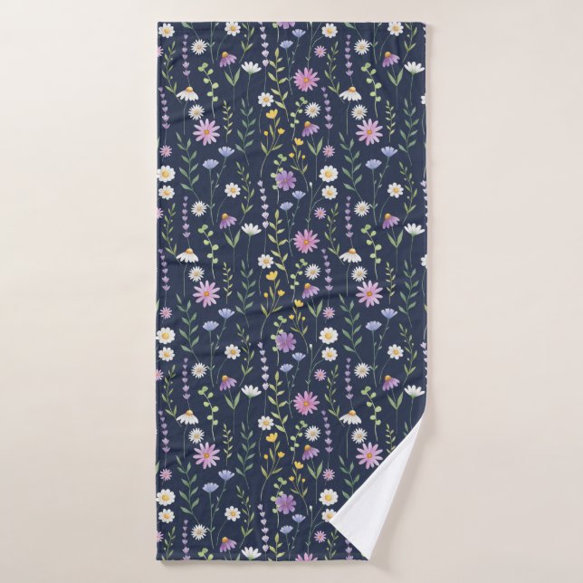 Blumenmuster-Muster-Fashion-Frühlingsblumen Badehandtuch (Badehandtuch)