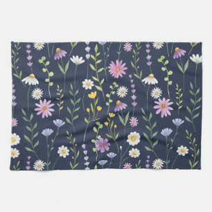 Blumenmuster-Muster-Fashion-Frühlingsblumen Geschirrtuch