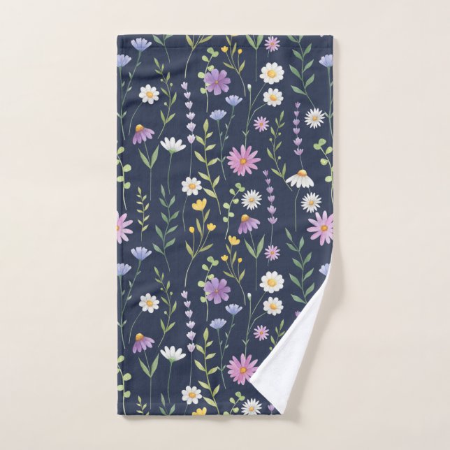Blumenmuster-Muster-Fashion-Frühlingsblumen Handtuch (Handtuch)