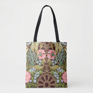 Blumenmuster nahtlos Hintergrund mit In Art Tasche
