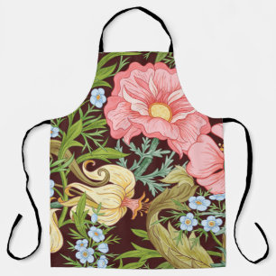 Blumenmuster nahtlos, Hintergrund mit In der Kunst Schürze
