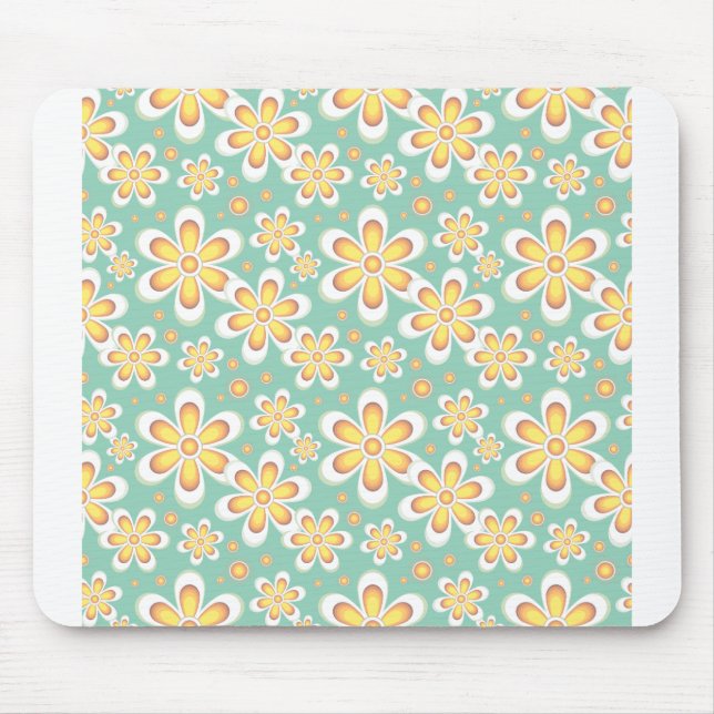 Blumenmuster Nahtlose Blume Mousepad (Vorne)