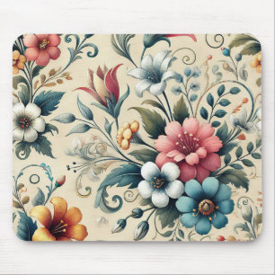 Blumenmuster Nahtloses Muster, erstellt durch Mousepad