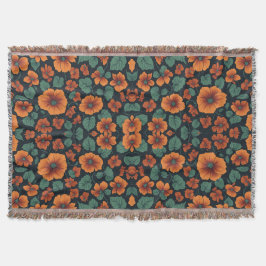 Blumenmuster Nasturtium-Blume Decke