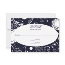 Blumenmuster Navy/White - UAWG