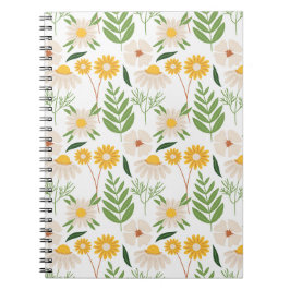 Blumenmuster Notizblock