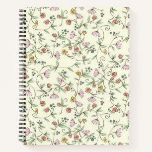 Blumenmuster Notizbuch