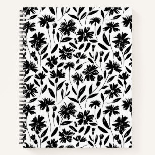 Blumenmuster Notizbuch