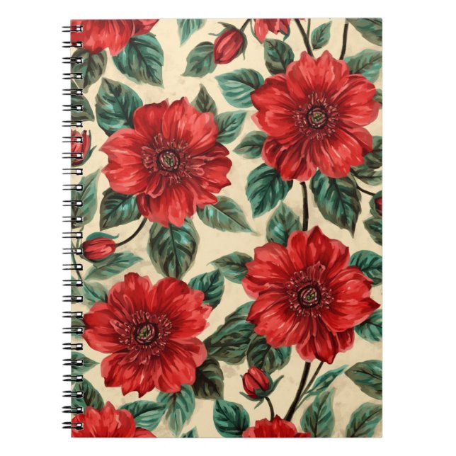 Blumenmuster Notizbücher (Vorderseite)